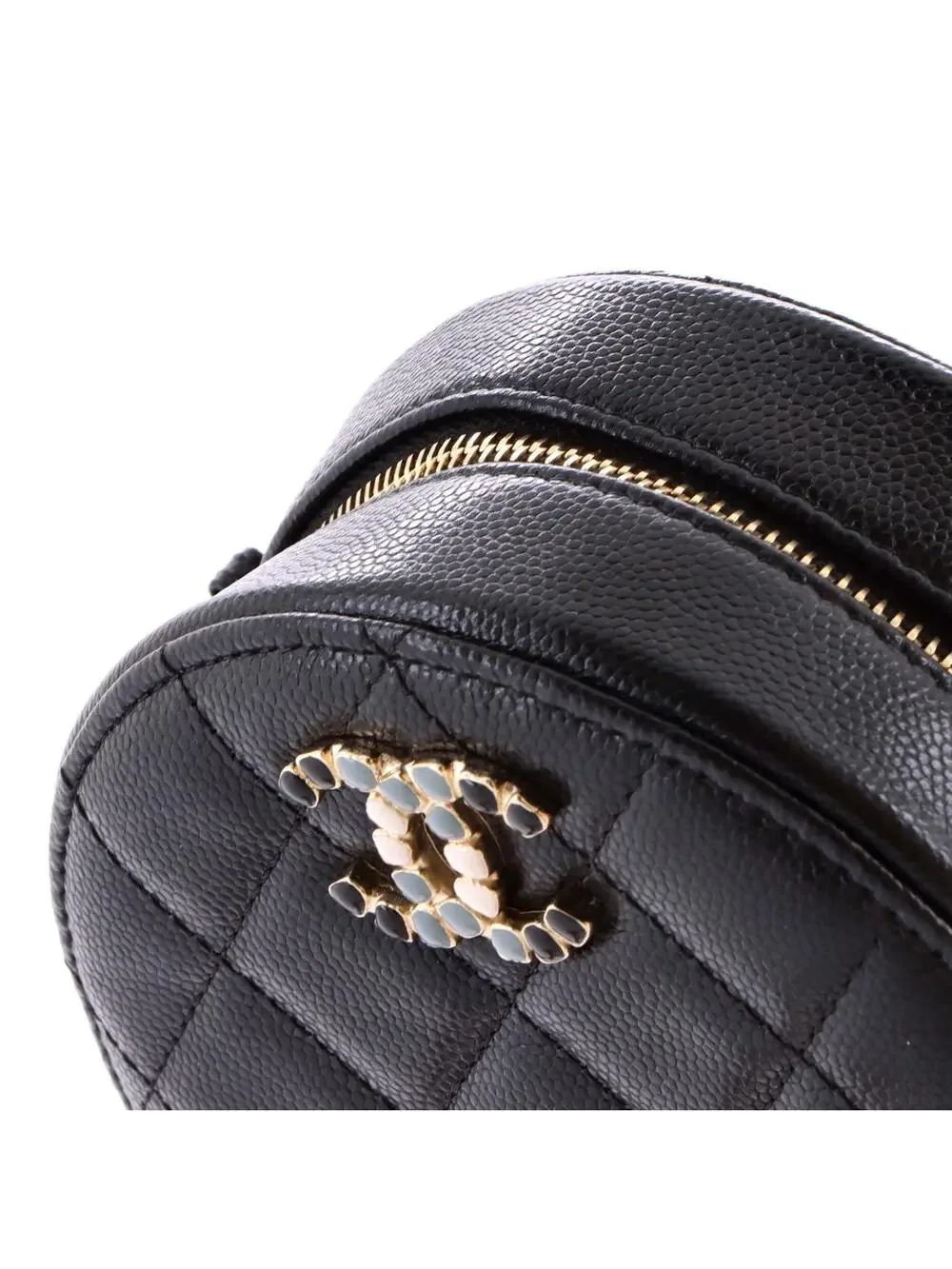 Chanel Round Clutch With Chain Quilted #323657C31B